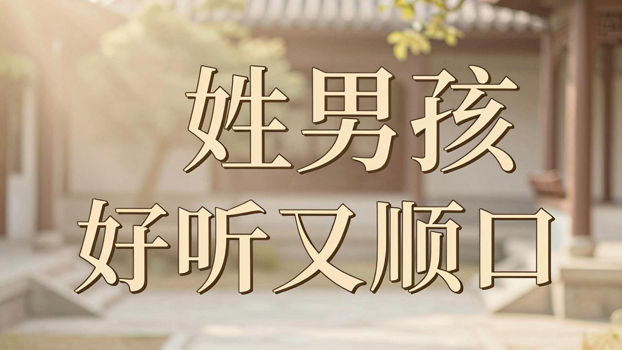 表姓男孩名字好听又顺口