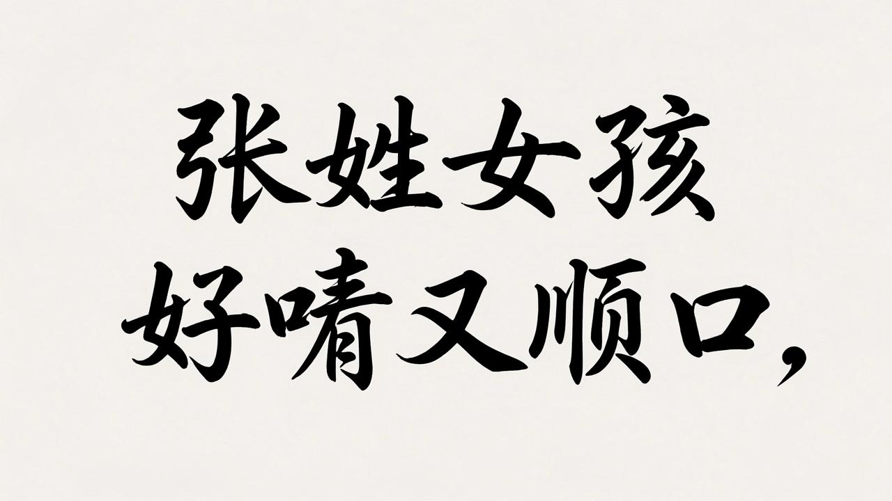 张姓女孩名字好听又顺口