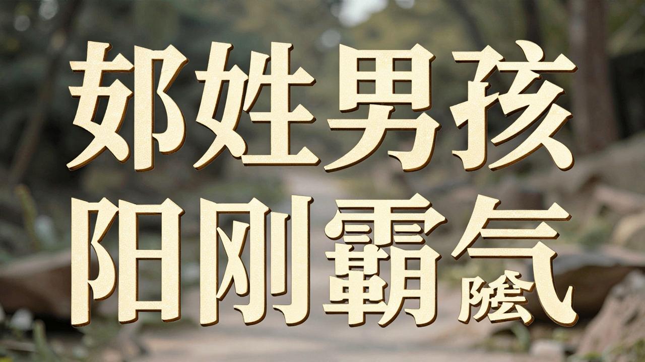邹姓男孩名字阳刚霸气