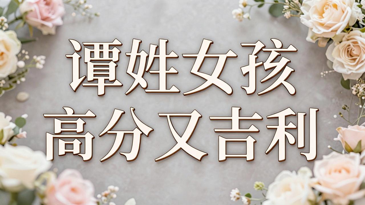 谭姓女孩名字高分又吉利