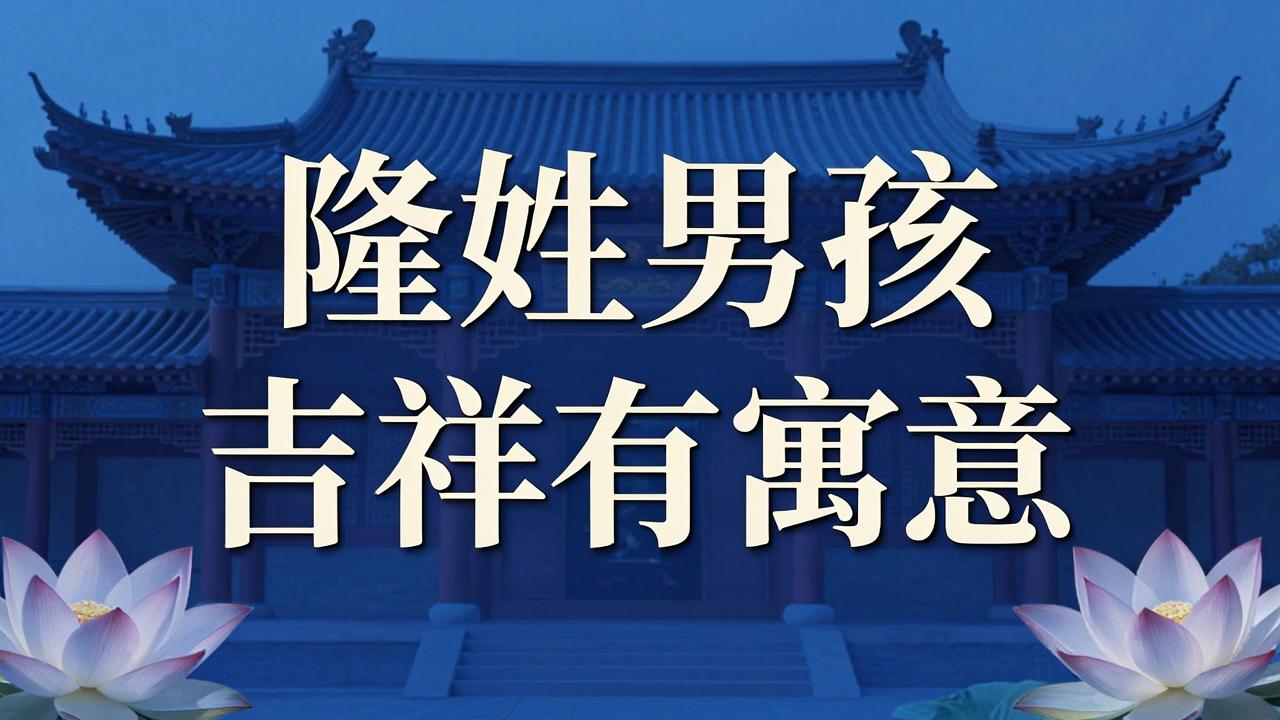 隆姓男孩名字吉祥有寓意