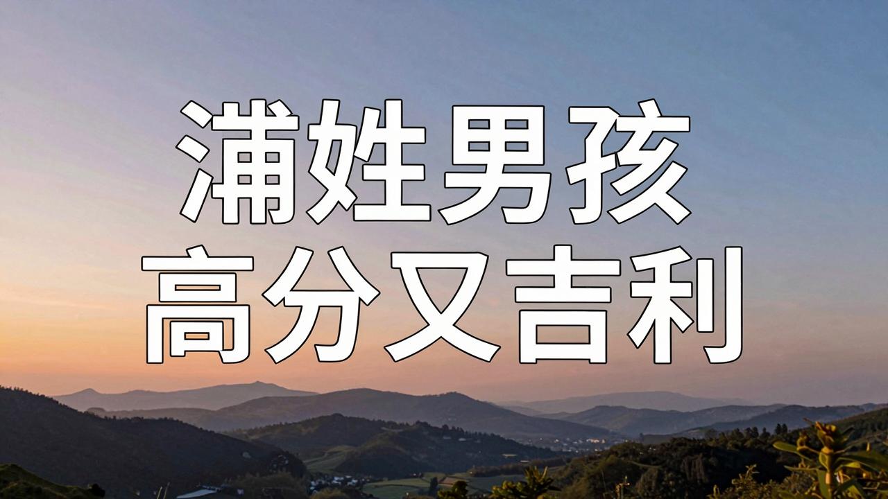 浦姓男孩名字高分又吉利 浦姓男孩名字高分又吉利