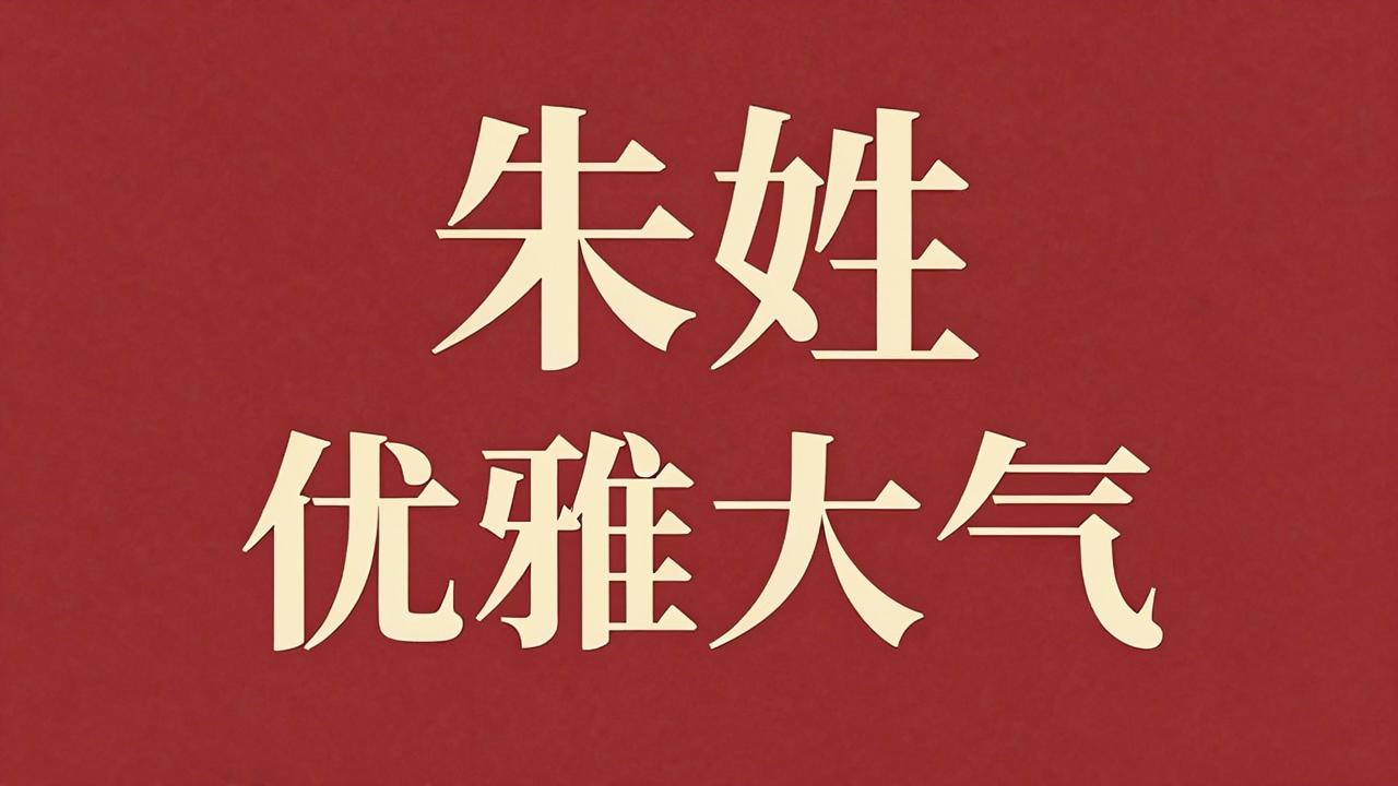 朱姓男孩名字优雅大气