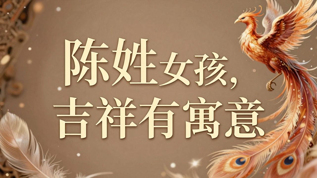 陈姓女孩名字吉祥有寓意