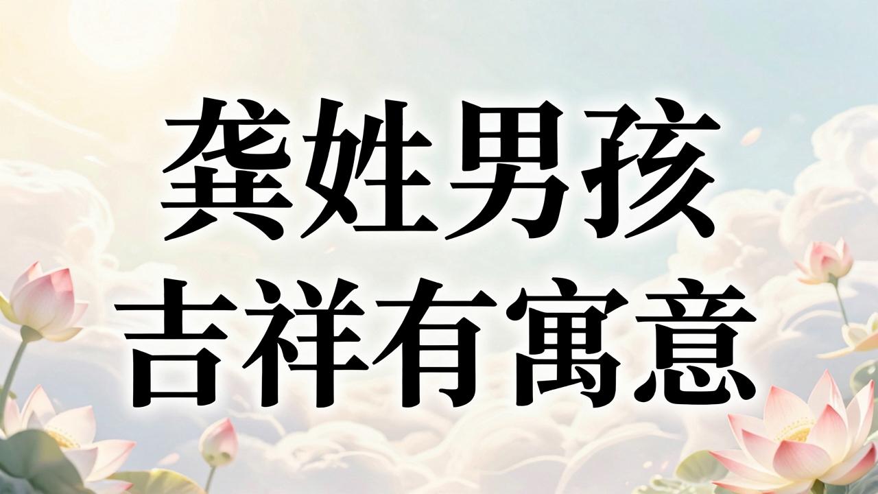 龚姓男孩名字吉祥有寓意