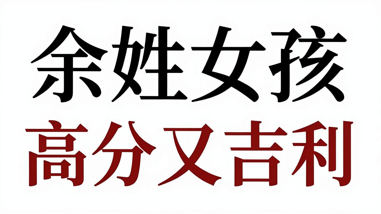 余姓女孩名字高分又吉利
