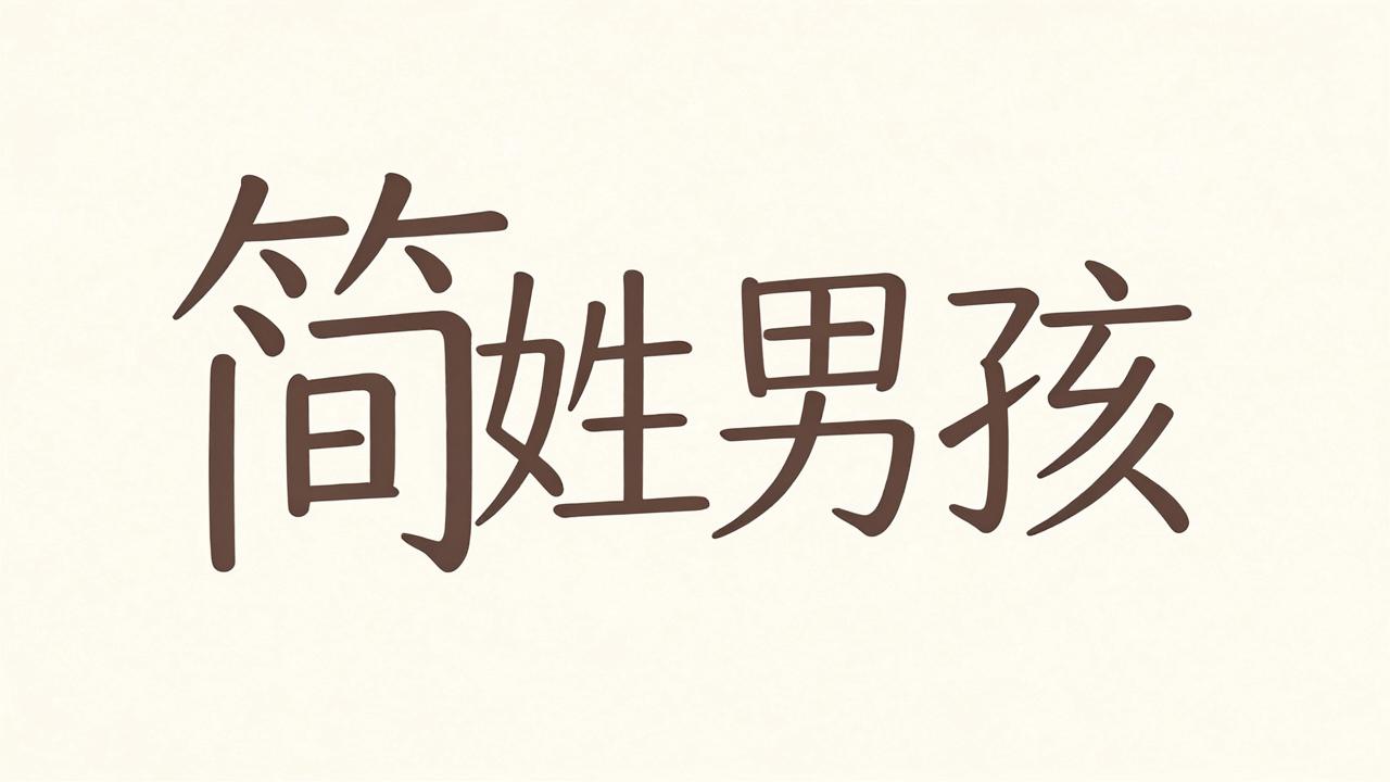 简姓男孩名字好听又顺口