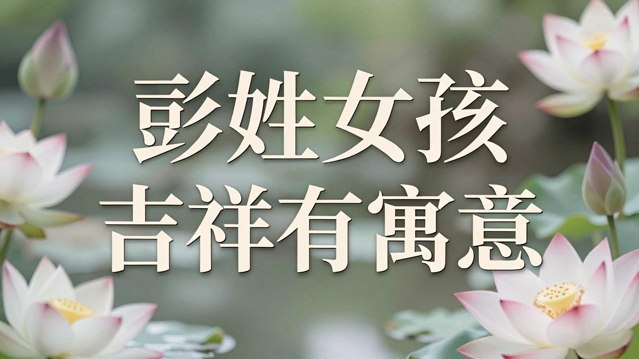彭姓女孩名字吉祥有寓意 彭姓女孩名字吉祥有寓意