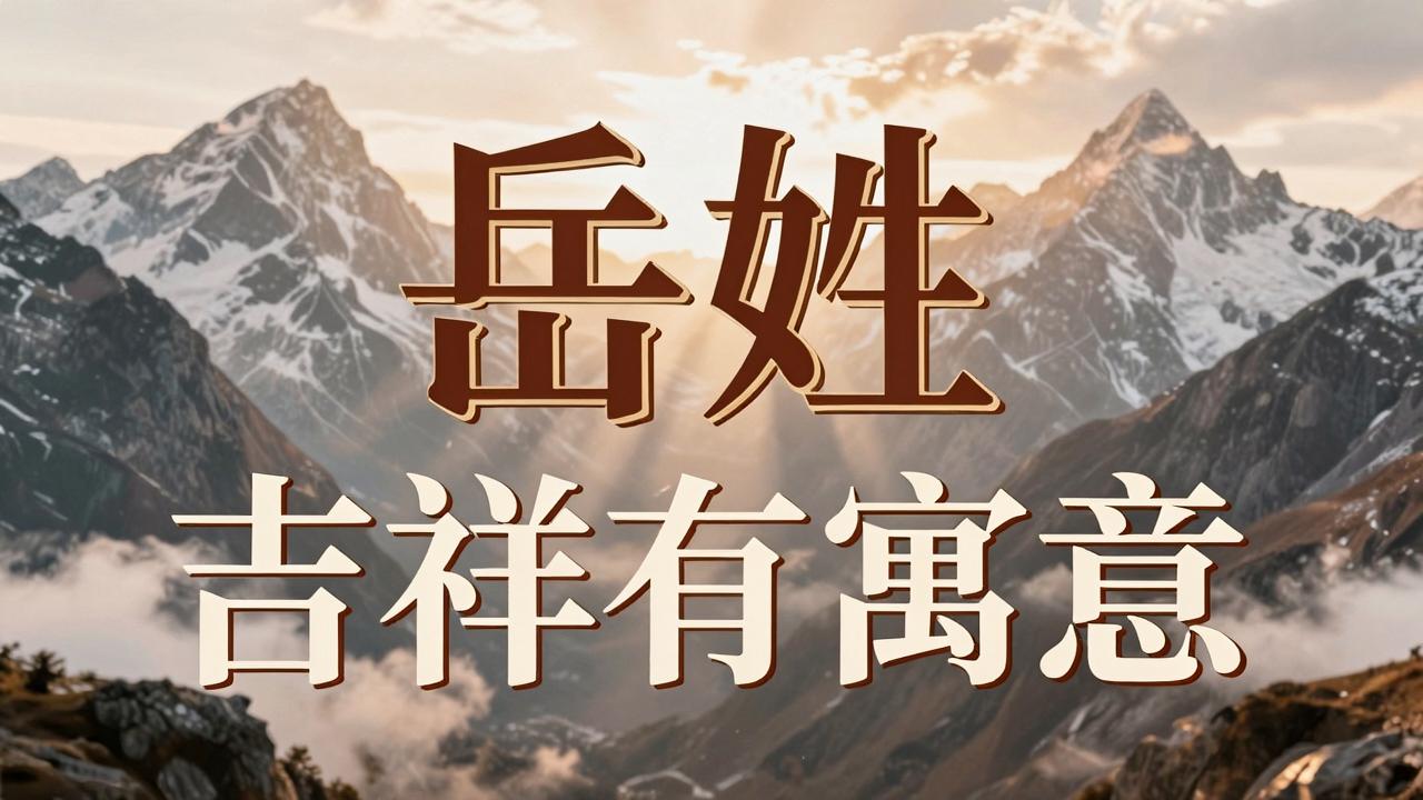 岳姓男孩名字吉祥有寓意