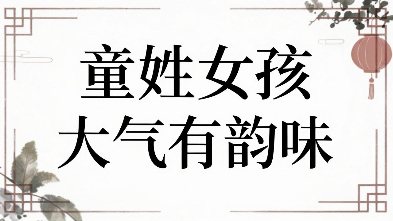 童姓女孩名字大气有韵味 童姓女孩名字大气有韵味