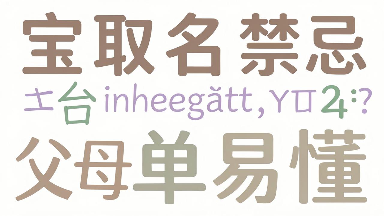 宝宝取名禁忌简单易懂