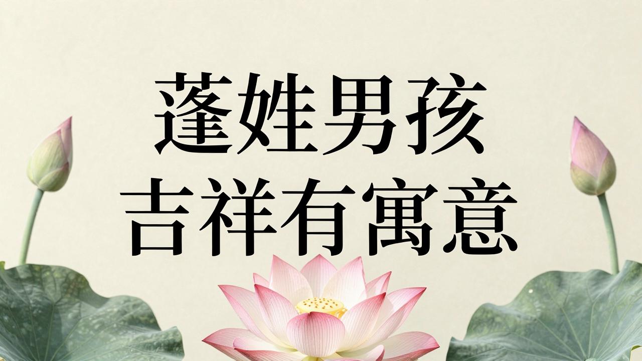 蓬姓男孩名字吉祥有寓意 蓬姓男孩名字吉祥有寓意