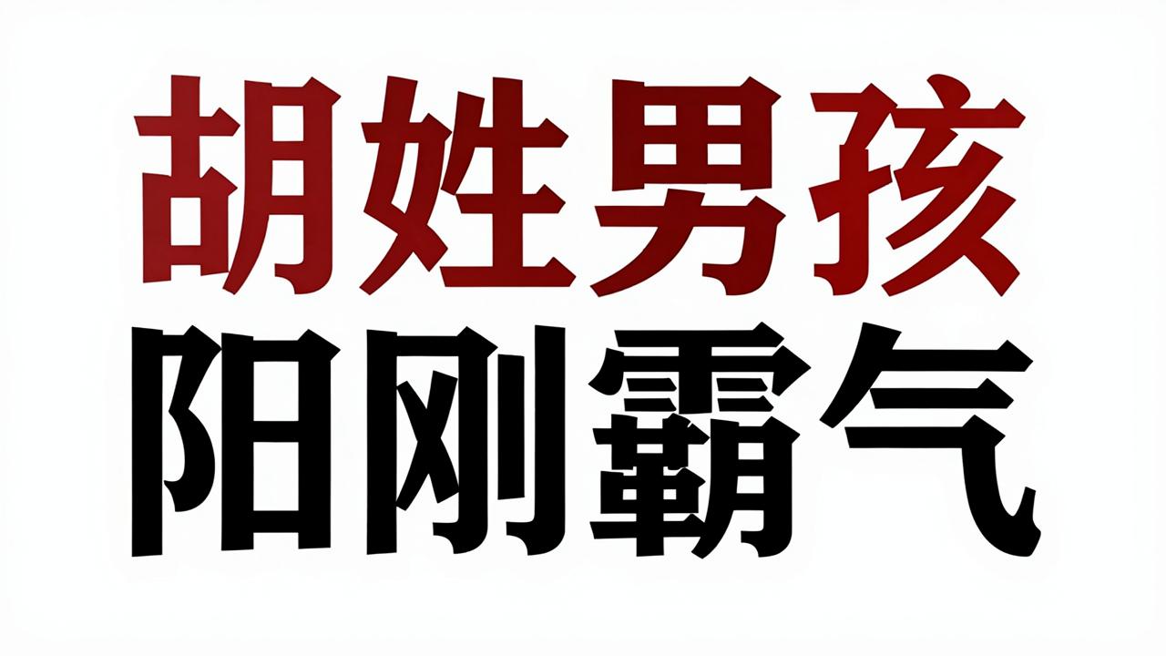 胡姓男孩名字阳刚霸气