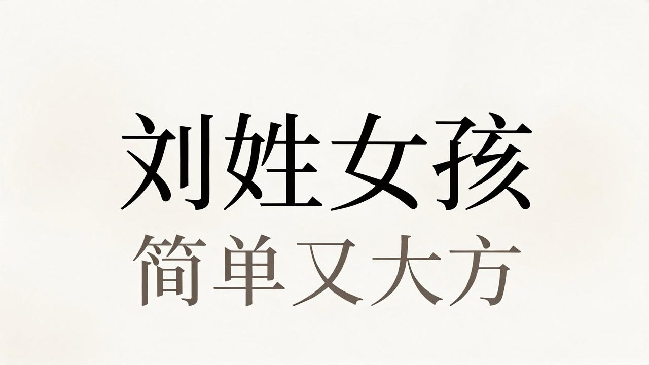 刘姓女孩名字简单又大方 刘姓女孩名字简单又大方