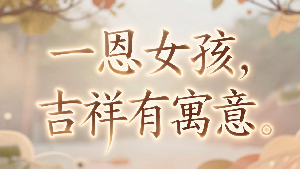 带恩字的女孩名字吉祥有寓意