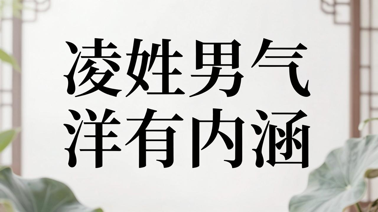 凌姓男孩名字洋气有内涵