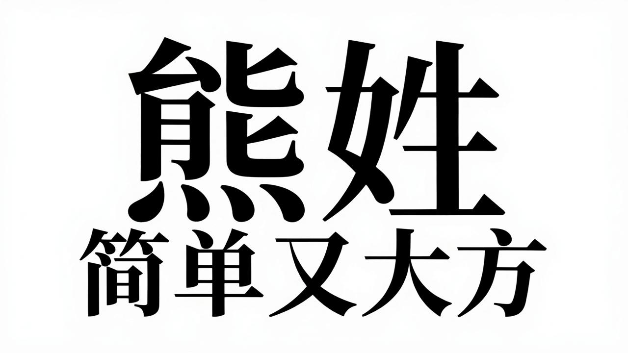 熊姓男孩名字简单又大方