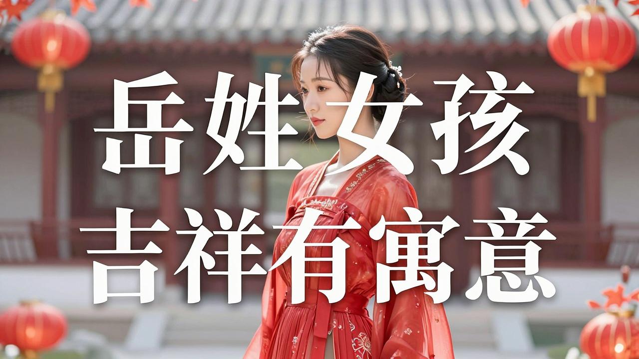 岳姓女孩名字吉祥有寓意