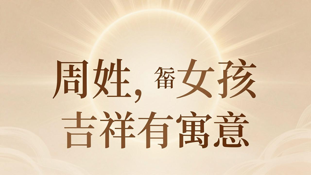 周姓女孩名字吉祥有寓意 周姓女孩名字吉祥有寓意