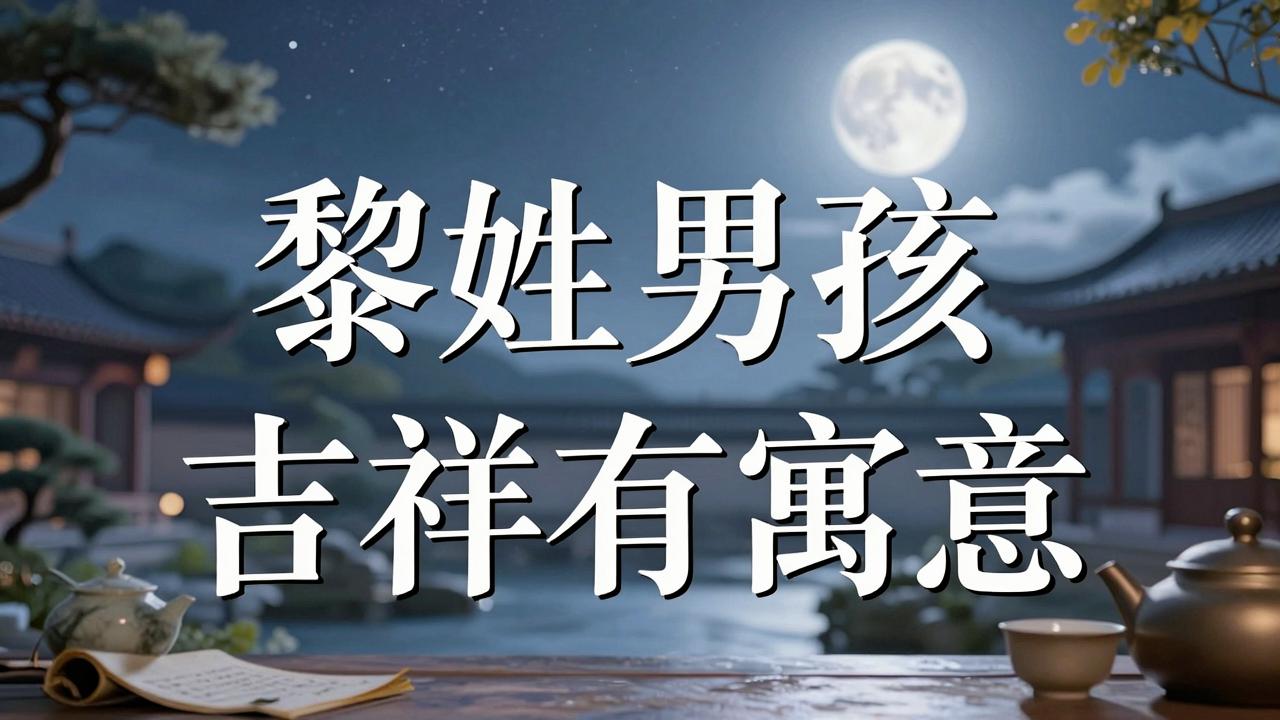黎姓男孩名字吉祥有寓意 黎姓男孩名字吉祥有寓意