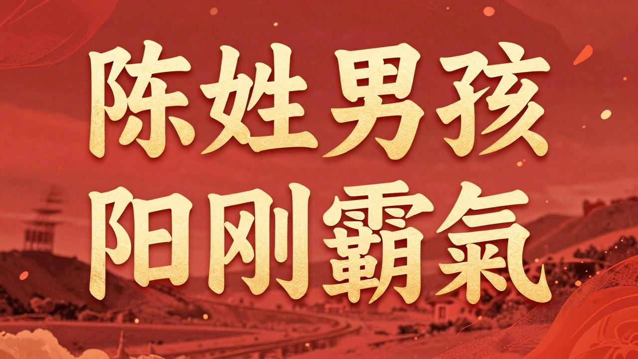 陈姓男孩名字阳刚霸气