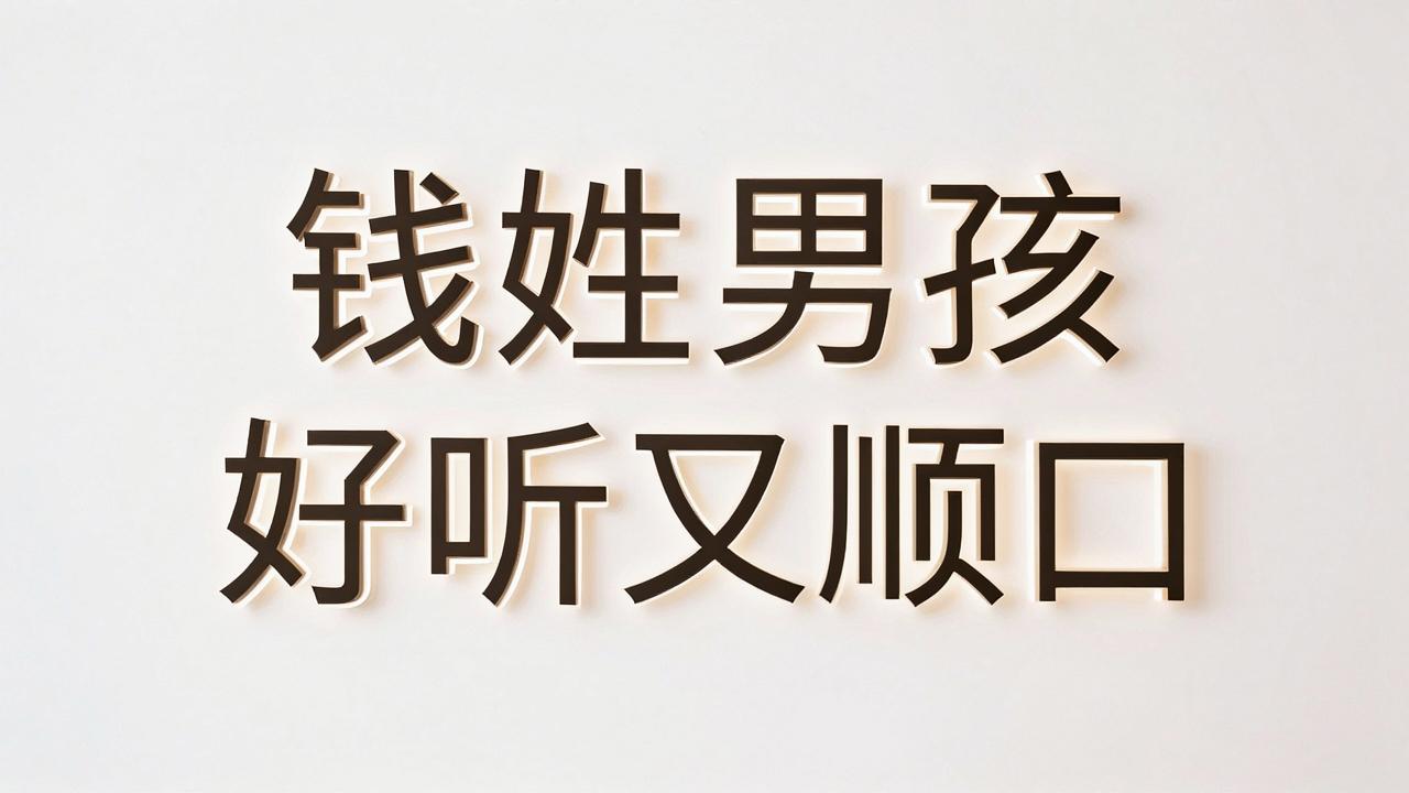 钱姓男孩名字好听又顺口