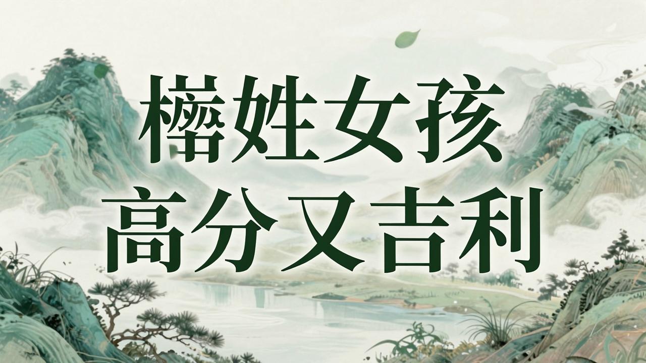 嵇姓女孩名字高分又吉利