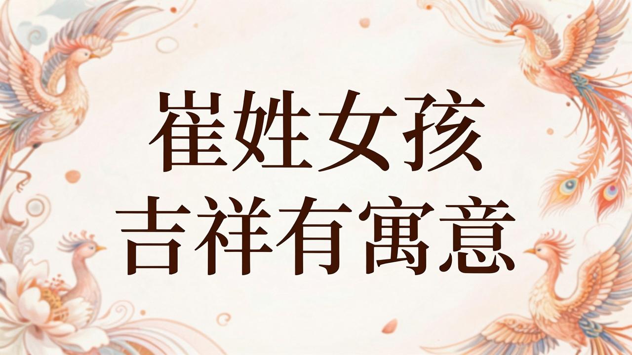 崔姓女孩名字吉祥有寓意 崔姓女孩名字吉祥有寓意