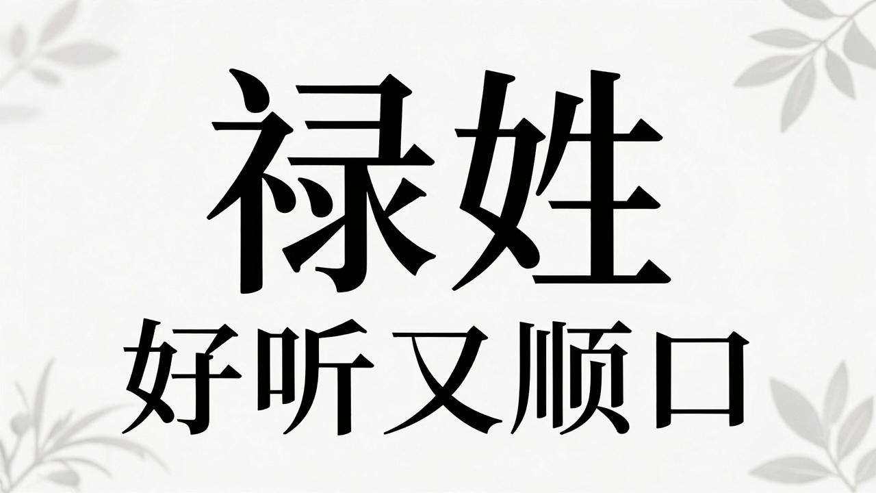 禄姓男孩名字好听又顺口