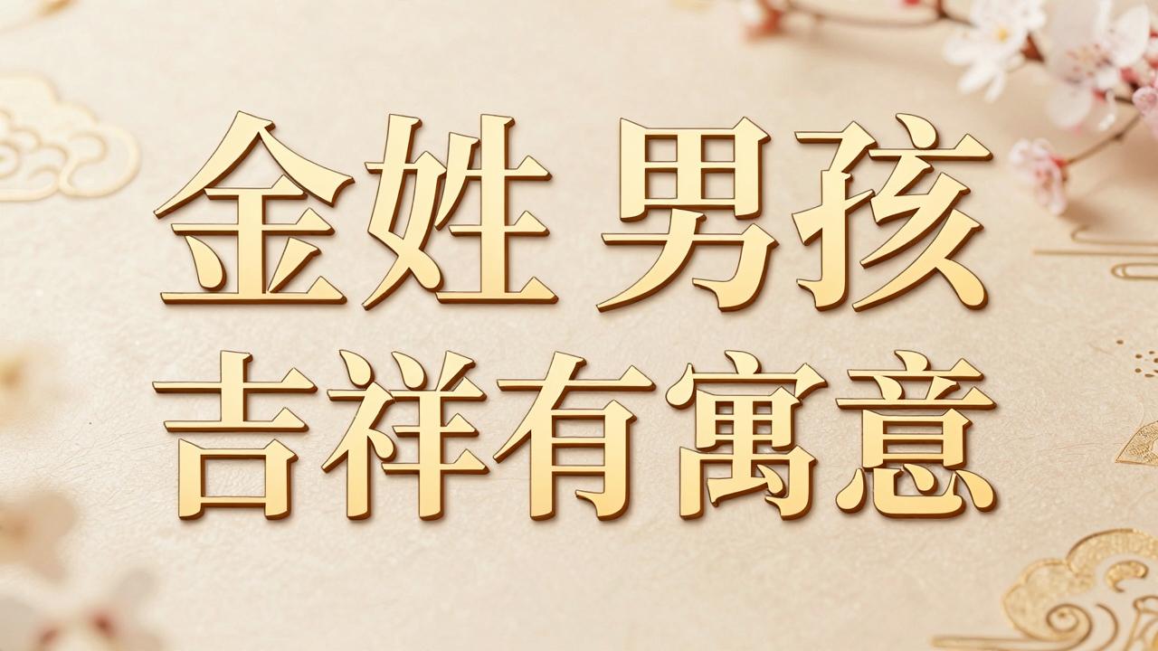 金姓男孩名字吉祥有寓意 金姓男孩名字吉祥有寓意