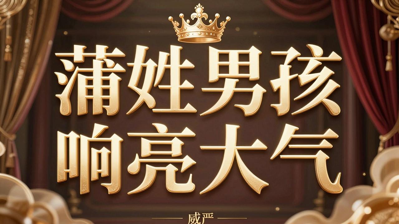 蒲姓男孩名字响亮大气 蒲姓男孩名字响亮大气