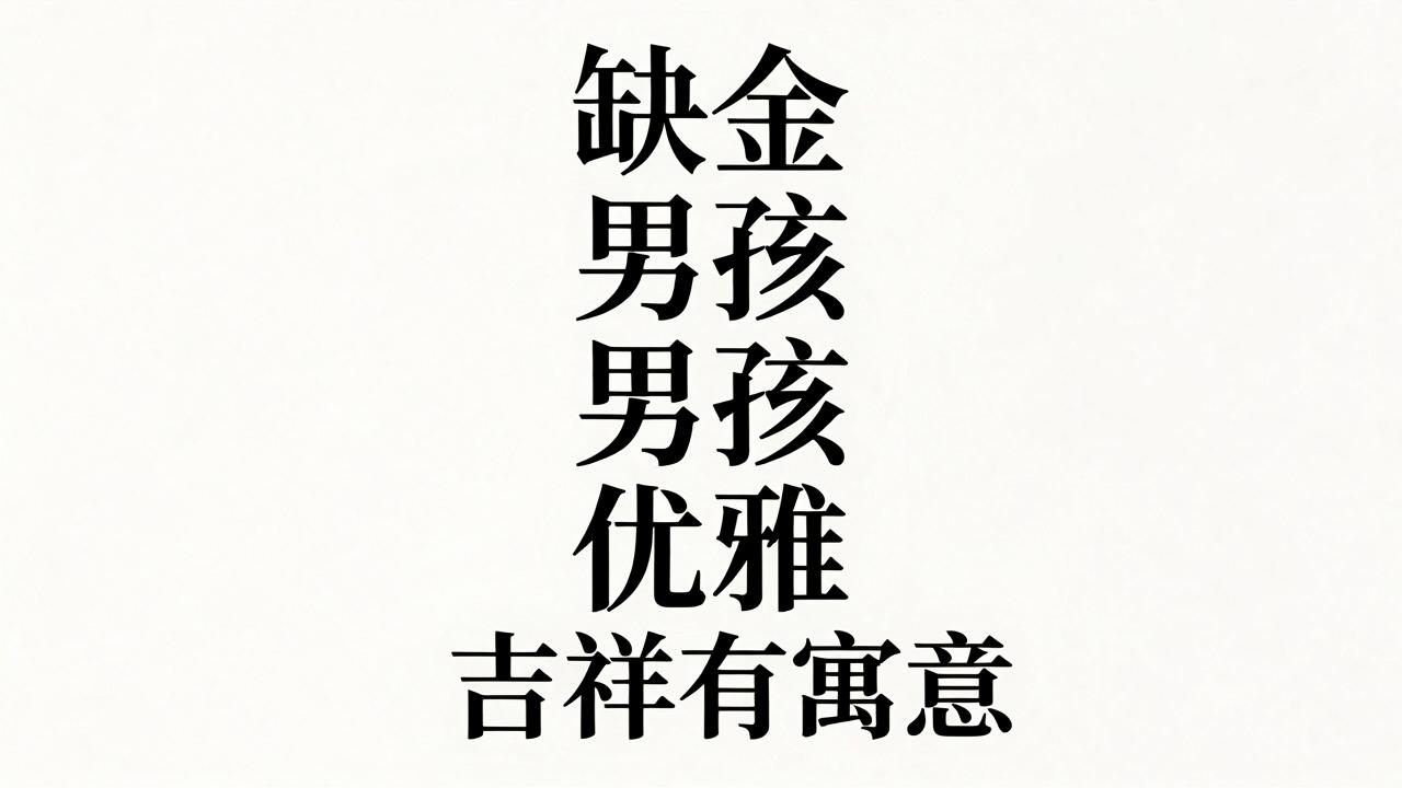 五行缺金男孩名字吉祥有寓意 五行缺金男孩名字吉祥有寓意